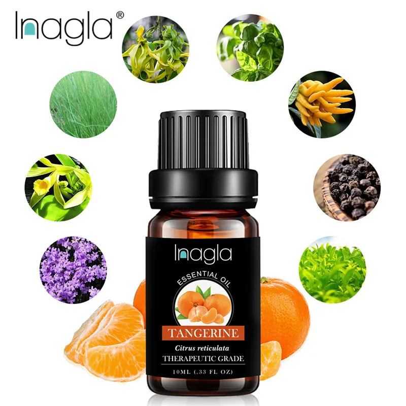 Эфирное масло Inagla Tangerine чистое натуральное 10 мл чистые эфирные масла