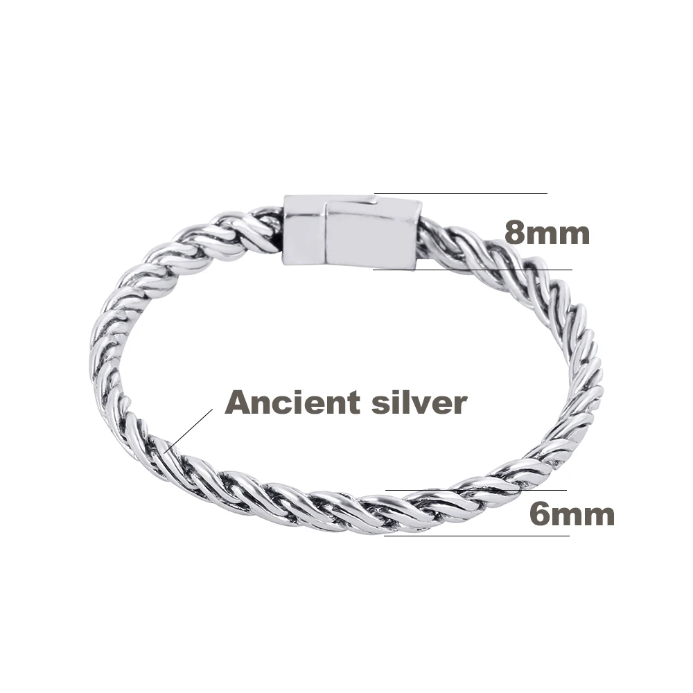 Женский браслет Байкерский винтажный Тотем с изогнутыми краями панцирная