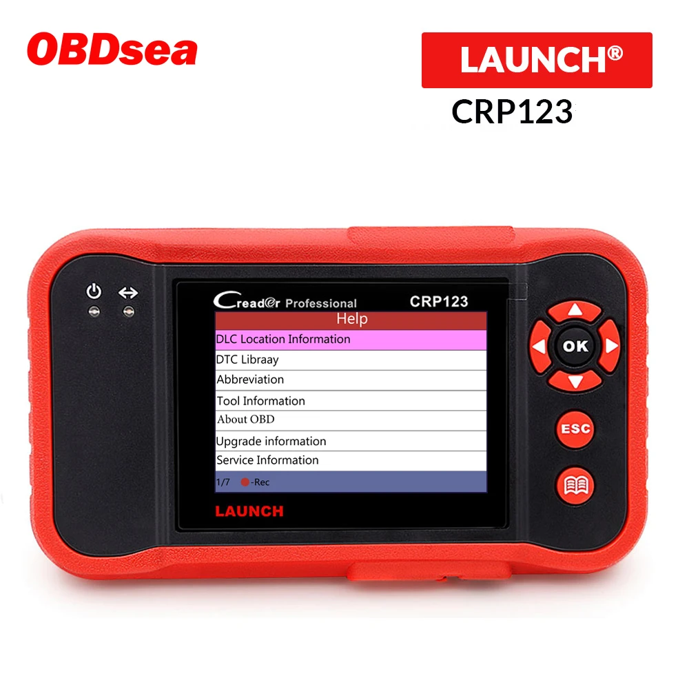 Launch Creader Crp123 OBD 2 диагностический инструмент для ABS/SRS/коробка передач/система