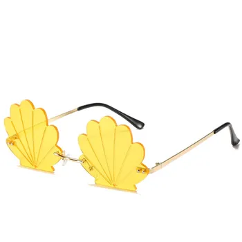 

2020 Vintage Rimless Plastic Sunglasses Women Brands Design New Triangle Frame Glasses Classic Retro Outdoor Sun Glasses Uv400