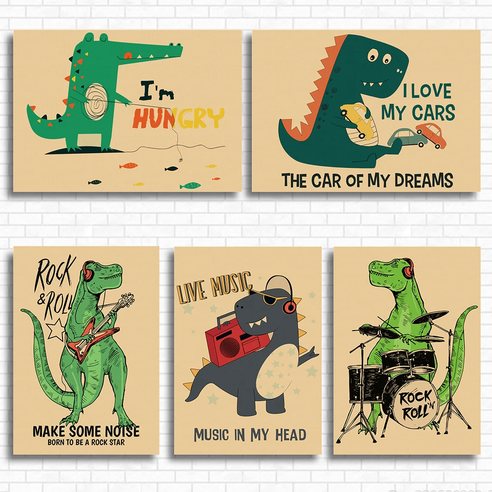 dinosaur wall art for nursery