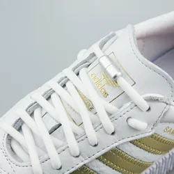 Lacets élastiques en demi cercle avec serrure en métal pour enfants et adultes, chaussures de sport, lacets à boucle de Capsule 