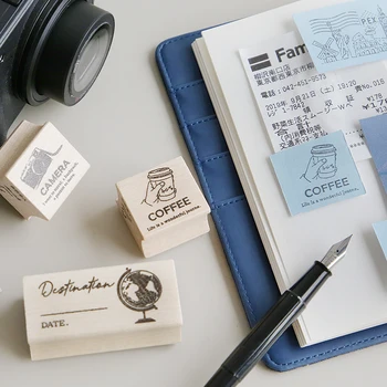 

Vintage Journey Story City Map Stamp DIY Wooden Rubber Stamps for Scrapbooking Stationery Scrapbooking Standard Stamp