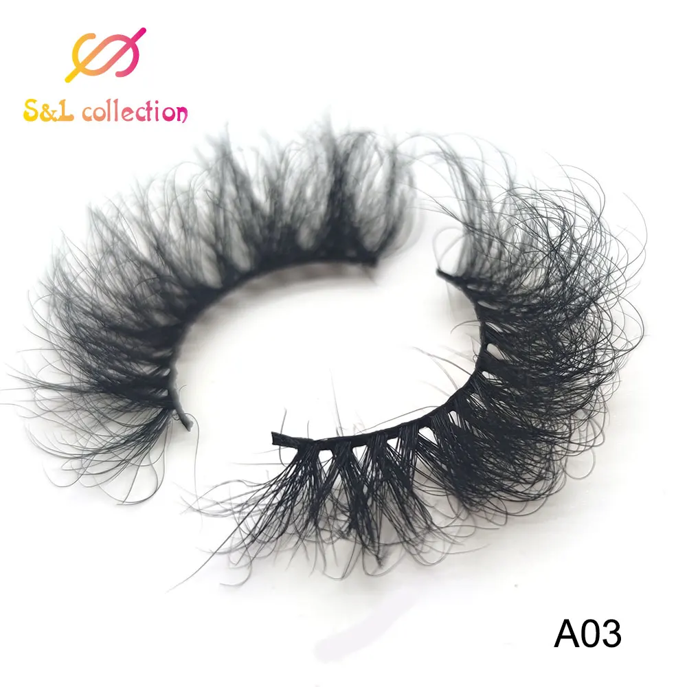 

High quality 3D 5D FULLY real mink 25mm lashes luxury mink strip custom packaging paper box make up drop shipping