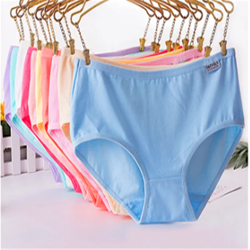 Women's underwear, women's cotton student's best-selling pure color candy hip lifting and ventilating briefs A001