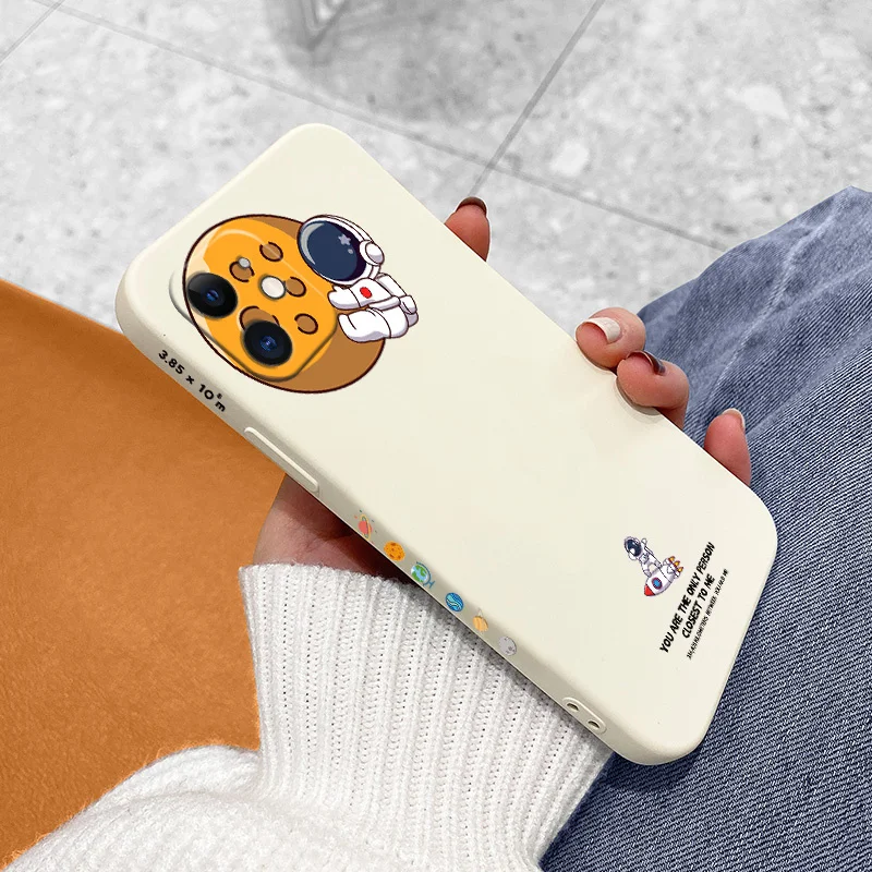 Rectangle Cute Pattern Phone Case For iPhone 12 13 Pro Max 11 X XS XR XSMAX SE2020 8 8Plus 7 7Plus 6 6S Plus Silicone Cover