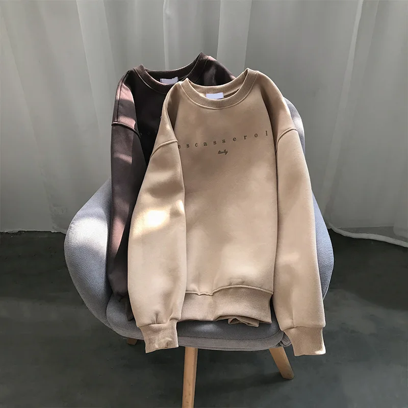 2020Sweater big size Women Autumn Long sleeve Letter printing pattern tops Round neck fashion Casual women clothing