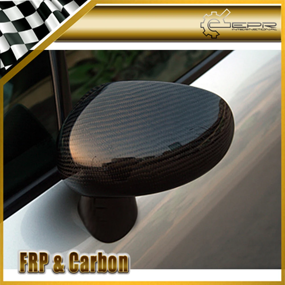 Car Accessories For Audi TT MK1 1998-2006 (Type 8N) Carbon Fiber Mirror Cover Stick On Type Glossy Finish Side Mirror Kit Trim