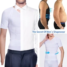 Men Body Shaper Slimming Shirt Compression Vest Elastic Sculpting Slim Shapewear Tummy Underwear Belly Waist Tops High Quality