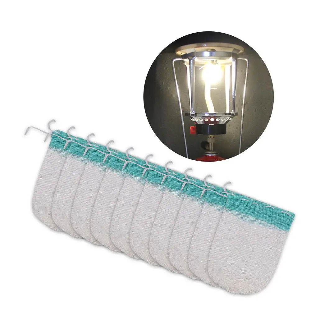 10PCS Outdoor Camping Gas Laterne Licht Mäntel Gaze Mesh Gas Laterne U-form Mantel Kerosin Lampe Abdeckung für Camping Zubehör – Detail 11