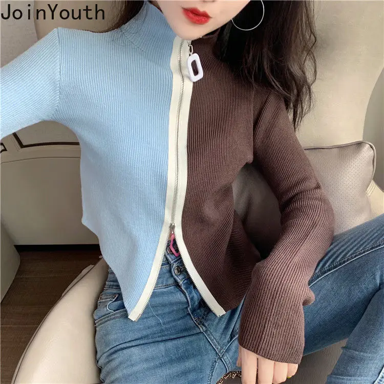 zipper cardigan sweater womens