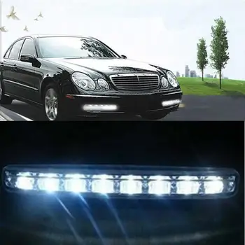 

8 LED Daytime Running Light White Super Bright 6000K-7000K Fog Bulbs Replacement