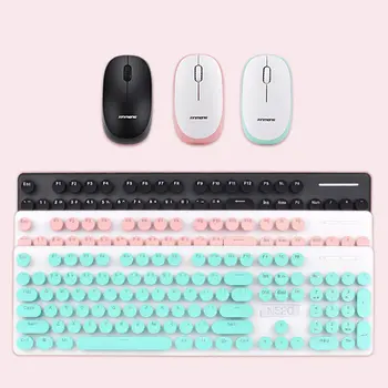 

Wireless Mouse Keyboard Set Punk Mechanical Feel Keyboard And Mouse Set Office Business Keyboard Wireless Mouse