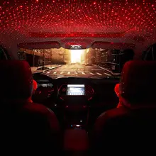 USB спальный атмосферный светильник s автомобильный интерьерный светильник украшение на крышу автомобиля светильник светодиодный вращающийся звездное небо Автомобильная проекционная лампа