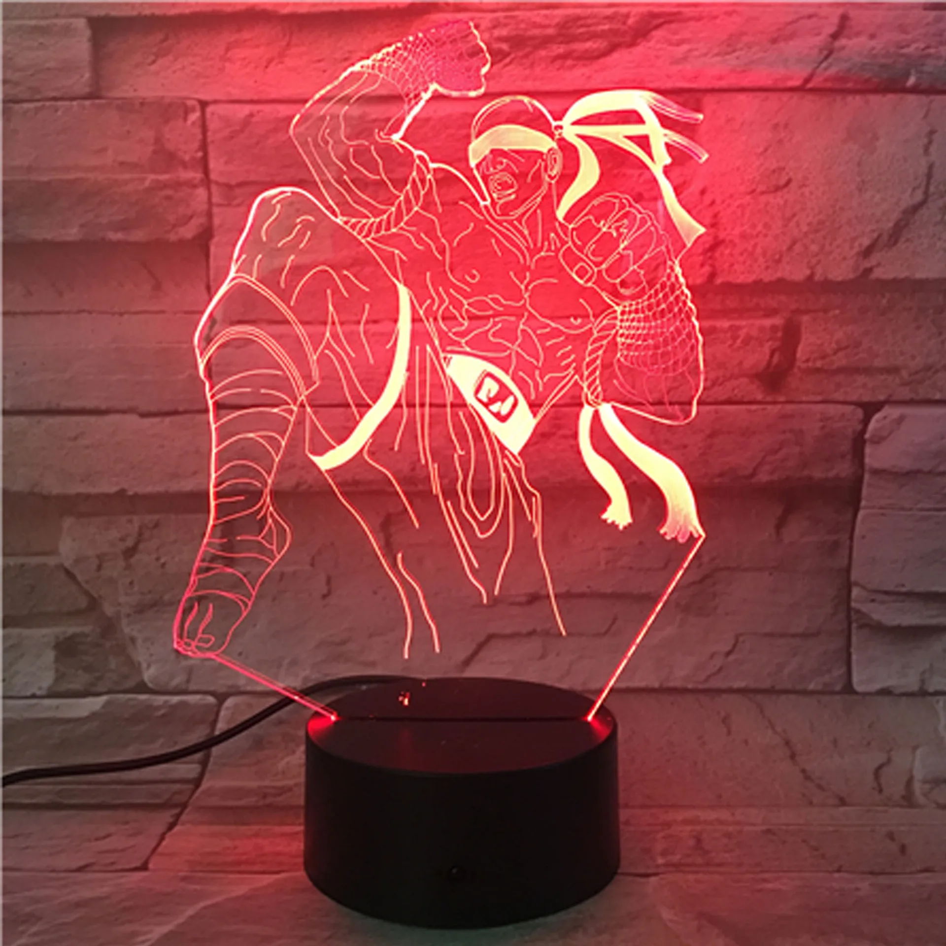 

New Style 3D Visual Lamp Colorful Remote Control Color Changing Small Night Lamp Gift Lamp
