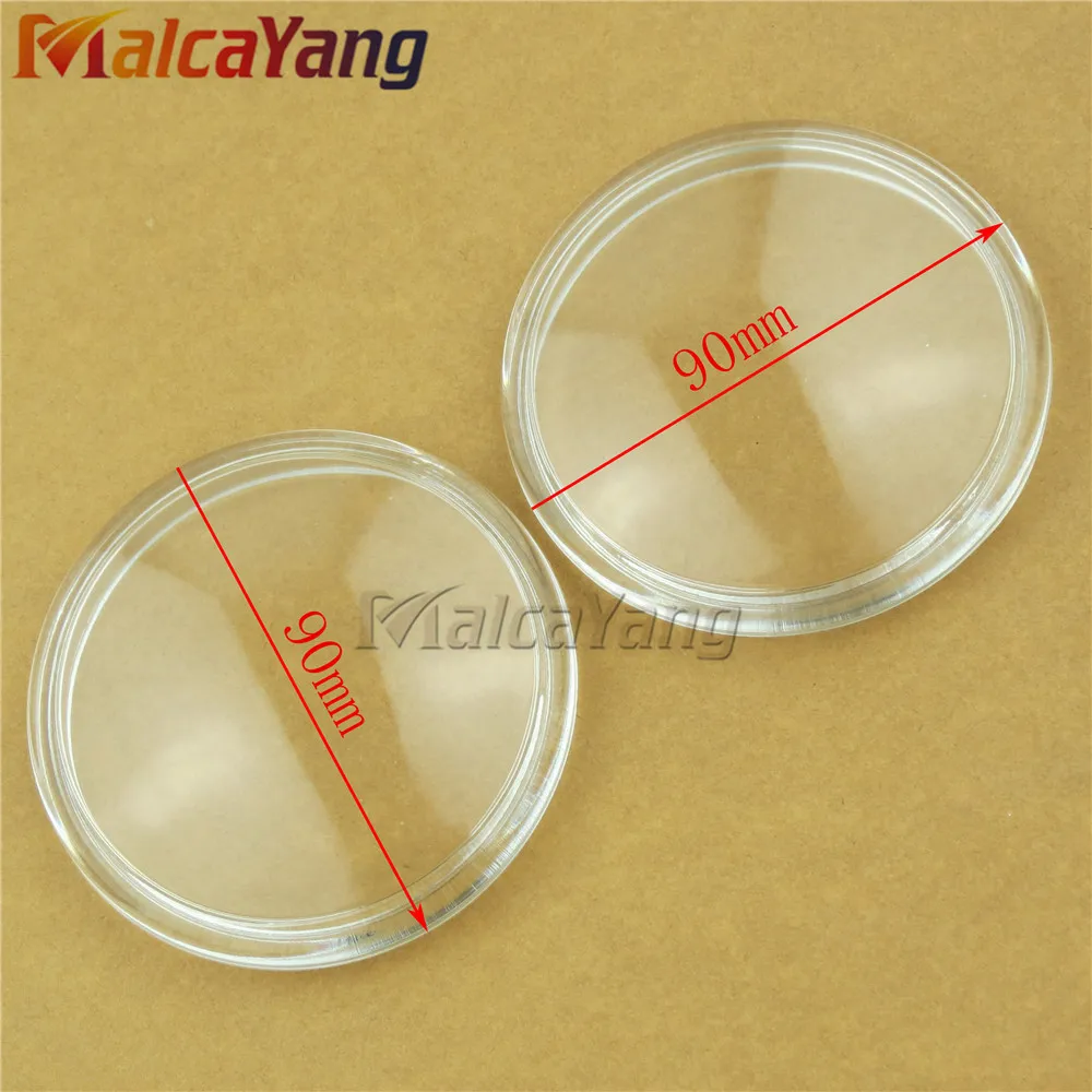 

2pcs Diameter 90mm Fog Lights Lamps Anti-fog Glass Tempered Glass For Honda Accord Pilot CR-V CRV CR-Z CRZ Fit Insight Crosstour