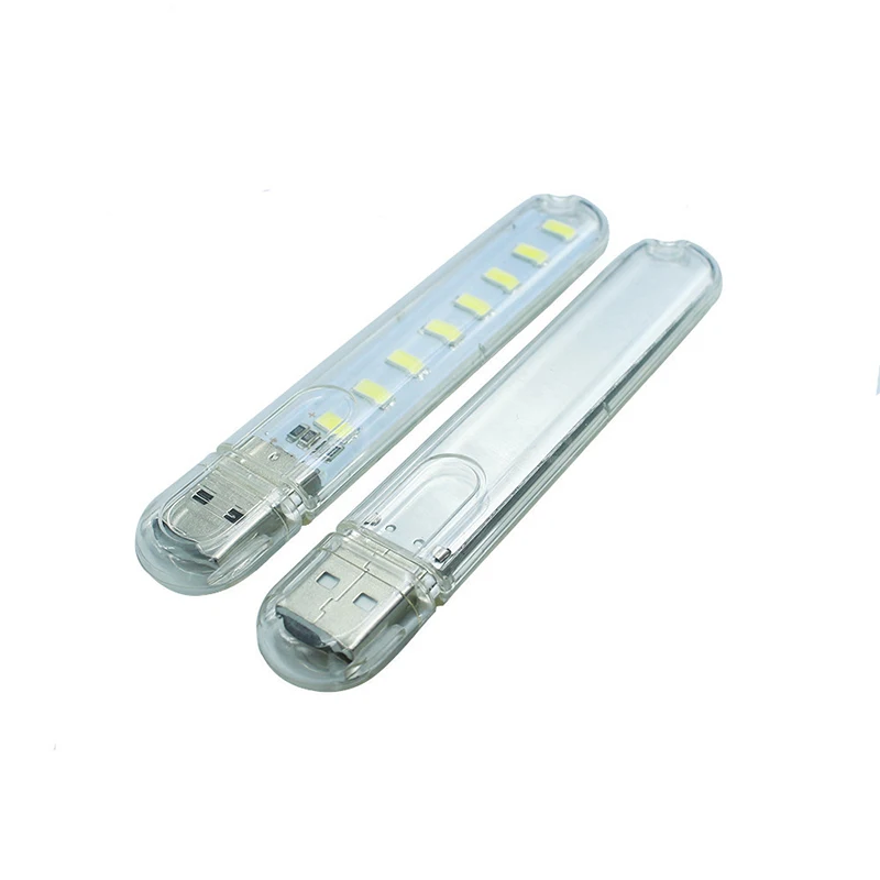 1Pcs Mini USB Gadget LED light Book lights 8 LEDs 5730 SMD For PC Laptops Notebook Mobile Power Charger Reading bulb