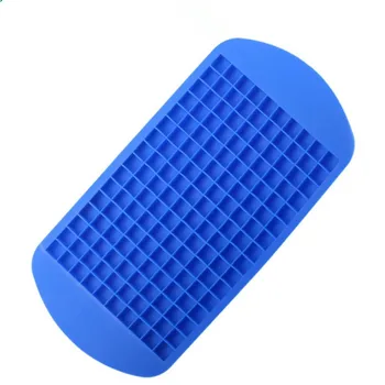 

160 Grids Silicone Ice Cube Tray Molds Square Shape Ice Cube Maker Fruit Popsicle Ice Cream Mold for Wine Bar Drinking 1:1:1