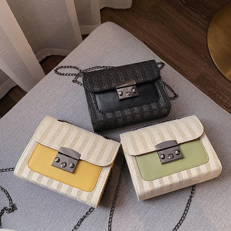 

Fashion Network Red Textured Bag Women's 2019 New Style Korean-style Fashion Chain Shoulder Bag Western Style Versatile Shoulder