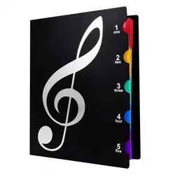 ABZB-музыкальный тематический держатель для папок, записываемый для музыкантов скрипичный ключ, листы для фортепианного хора, бумажный
