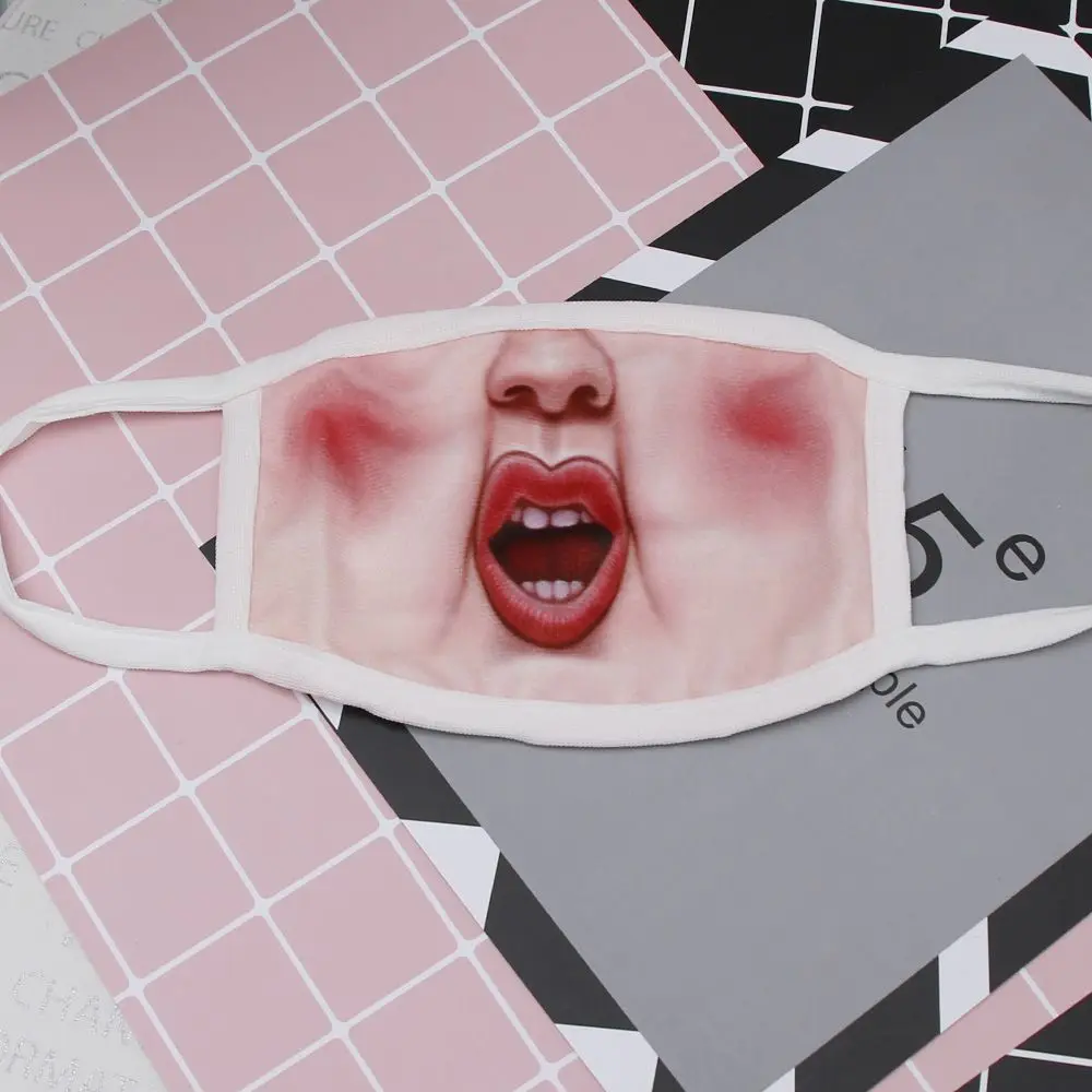 Популярные мужские и женские 3D забавные противопылевые теплые хлопковые маски для лица Вечерние Маски для Хэллоуина