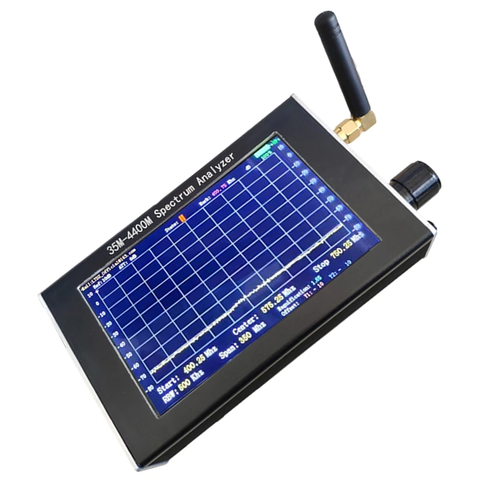 US $84.40 Spectrum Analyzer Handheld 43inch LCD Display Screen 35M4400MHZ Professional Simple For Interphone Signal Measurement Exact