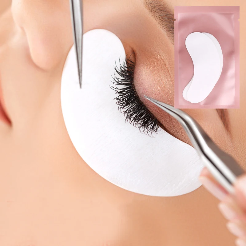 Наращивание ресниц накладки для наращивания под ворсом Бесплатные патчи глаз