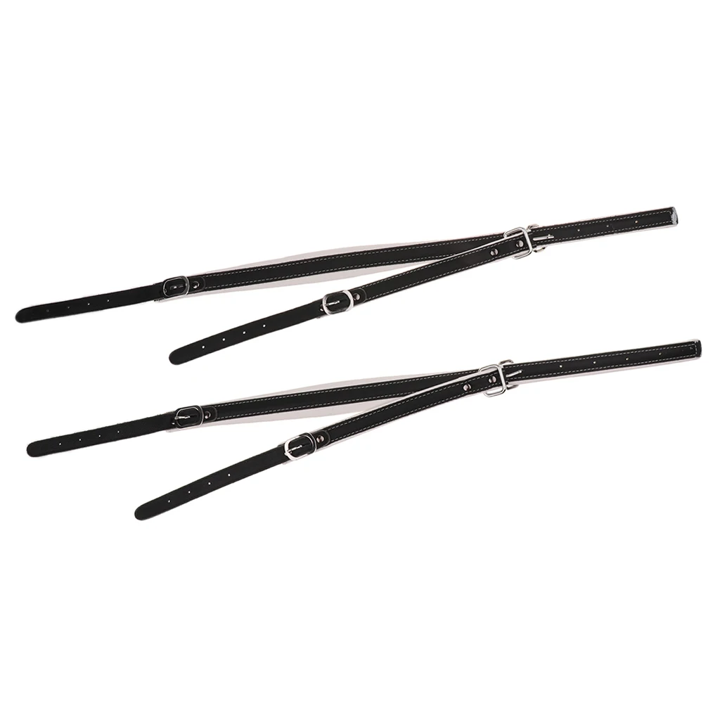 2 Pieces Imitation Leather Shoulder Strap for Bass Accordion Parts