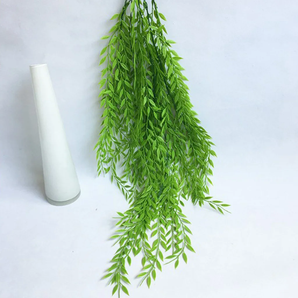 Artificial Flower String Of Pearls Wicker Wall Hanging Succulents Plants