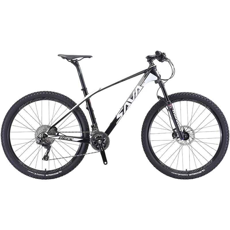 SAVA горный велосипед mtb 27,5 ''карбоновый mtb велосипед карбоновая рама горный велосипед mtb карбоновый с SHIMANO DEORE XT и MANITOU воздушной вилкой