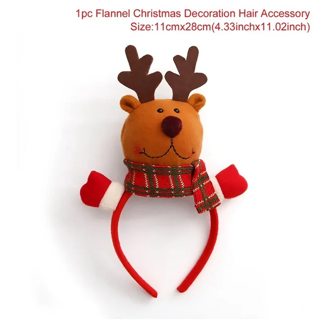 Рождественская повязка на голову, Детские аксессуары для волос, теплые повязки на голову со снеговиком, рождественские украшения для детей, товары для рождественской вечеринки, год - Цвет: style 7