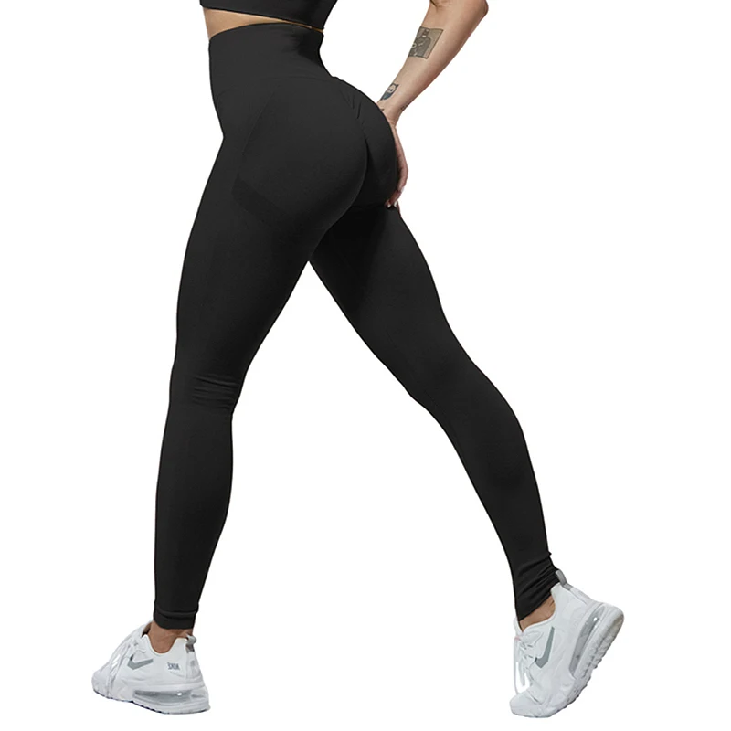 compression leggings CHRLEISURE Sports Leggings Women Seamless Push Up Fitness Leggings Butt Lift High Waist Gym Scrunch Bum Leggings nvgtn leggings Leggings