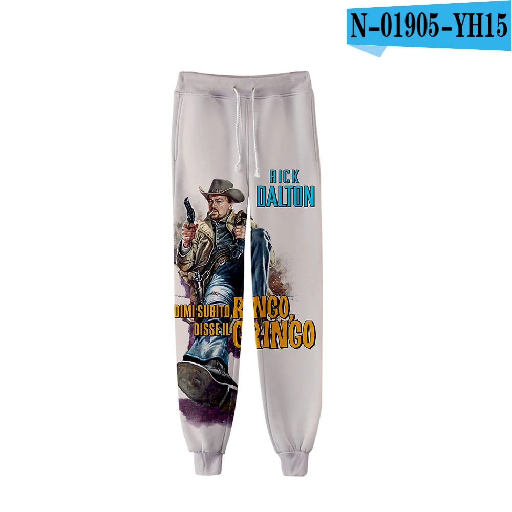 Once Upon A Time In Hollywoo 3D Pants High Quality Sports Pants Trousers Fashion Popular Trend Comfortable Casual Pants - Цвет: N01905