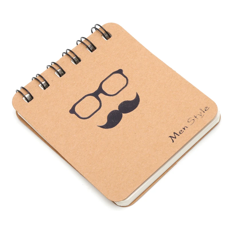 

Cute Kraft Paper Spiral Coil Note Book Journal Diary Memo Blank Page Stationery