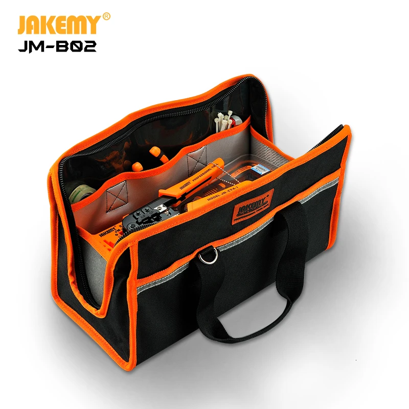 JAKEMY B02 Portable 600D Oxford Fabric Waterproof Tool Bag with Strong Shoulder Straps Easy for Packing Storing Equipment