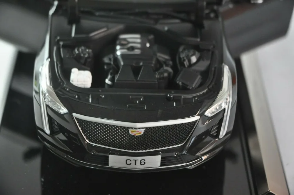 1:18 литая под давлением модель для GM Cadillac CT6 черный седан Игрушечная машина из сплава миниатюрная коллекция подарки CT