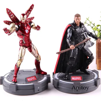 

Marvel Avengers Endgame MK85 Iron Man Thor Figure with LED Light Marvel Ironman Thor Action Figure PVC Collectible Model Toy