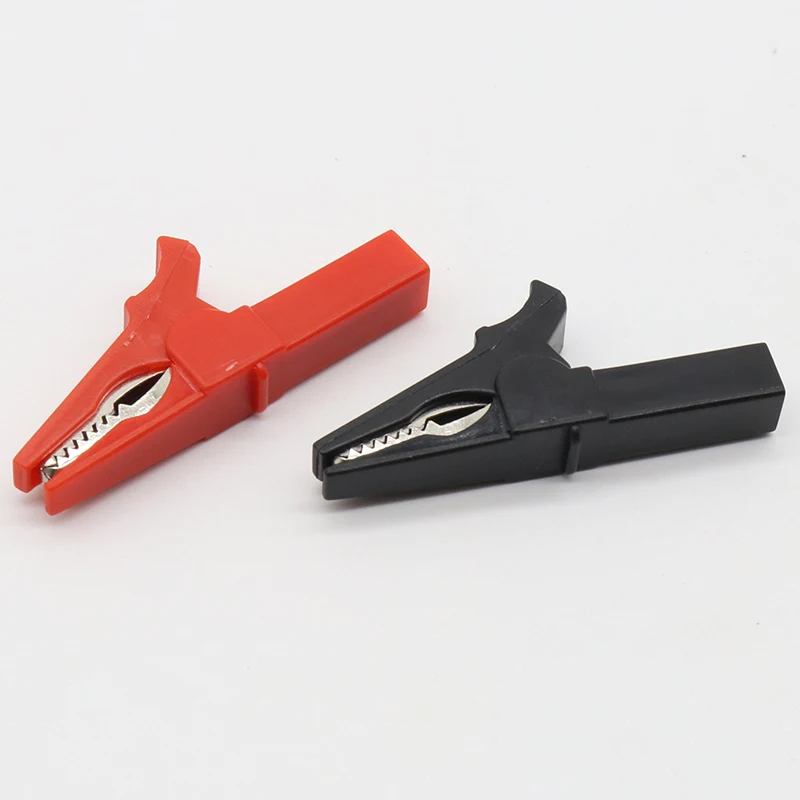 Alligator Clips 2PCS Battery Test Clip 55MM HV Alligator Clip For Banana Plug 4mm Multimeter Pen Cable Probes Crocodile
