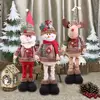 Adornos para árbol de Navidad de Papá Noel, decoración de alce, muñeco de nieve, muñecos de felpa de Navidad para el hogar 2022, colgante de Navidad, regalo para niños ► Foto 2/6