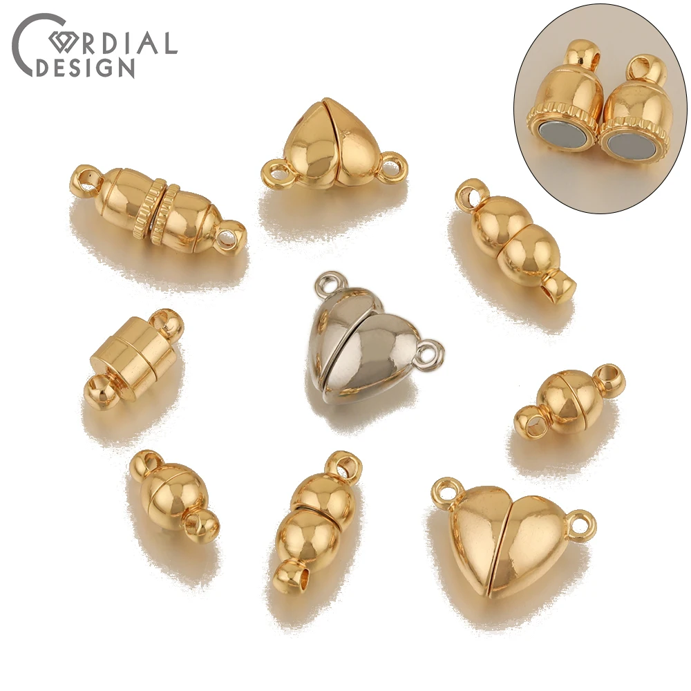 Cordial Design Magnet Clasps & Hooks/DIY Making/Jewelry Accessories/Genuine Gold Plating/Hand Made/Jewelry Findings & Components - cordial