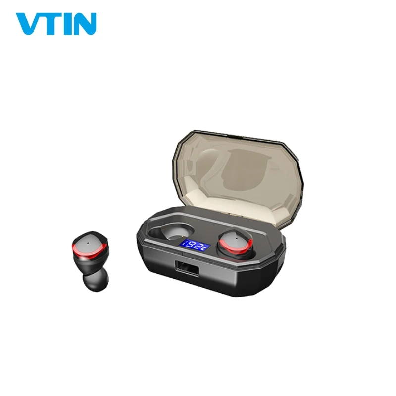 TOP R10 TWS Wireless Headset Bluetooth 5.0 IPX6 Waterproof 4H Automatic Noise Cancelling Auto-paring Sport earbuds