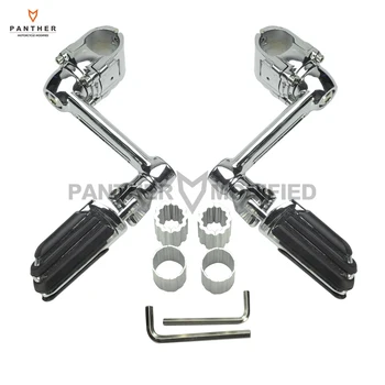 

22mm 30mm 35mm Chrome Motorcycle Front Pegs Adjustable Driver Floorboards Moto Foot Rest case for Honda Goldwing GL1800