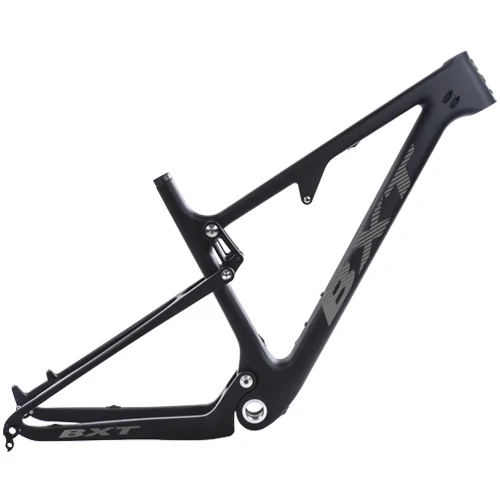 BXT gray logo Новая карбоновая Подвеска MTB велосипедная рама 29er 2," подвесной светильник BSA горная рама увеличительная подвесная рама 148 мм 142*12 мм - Цвет: BXT gray logo