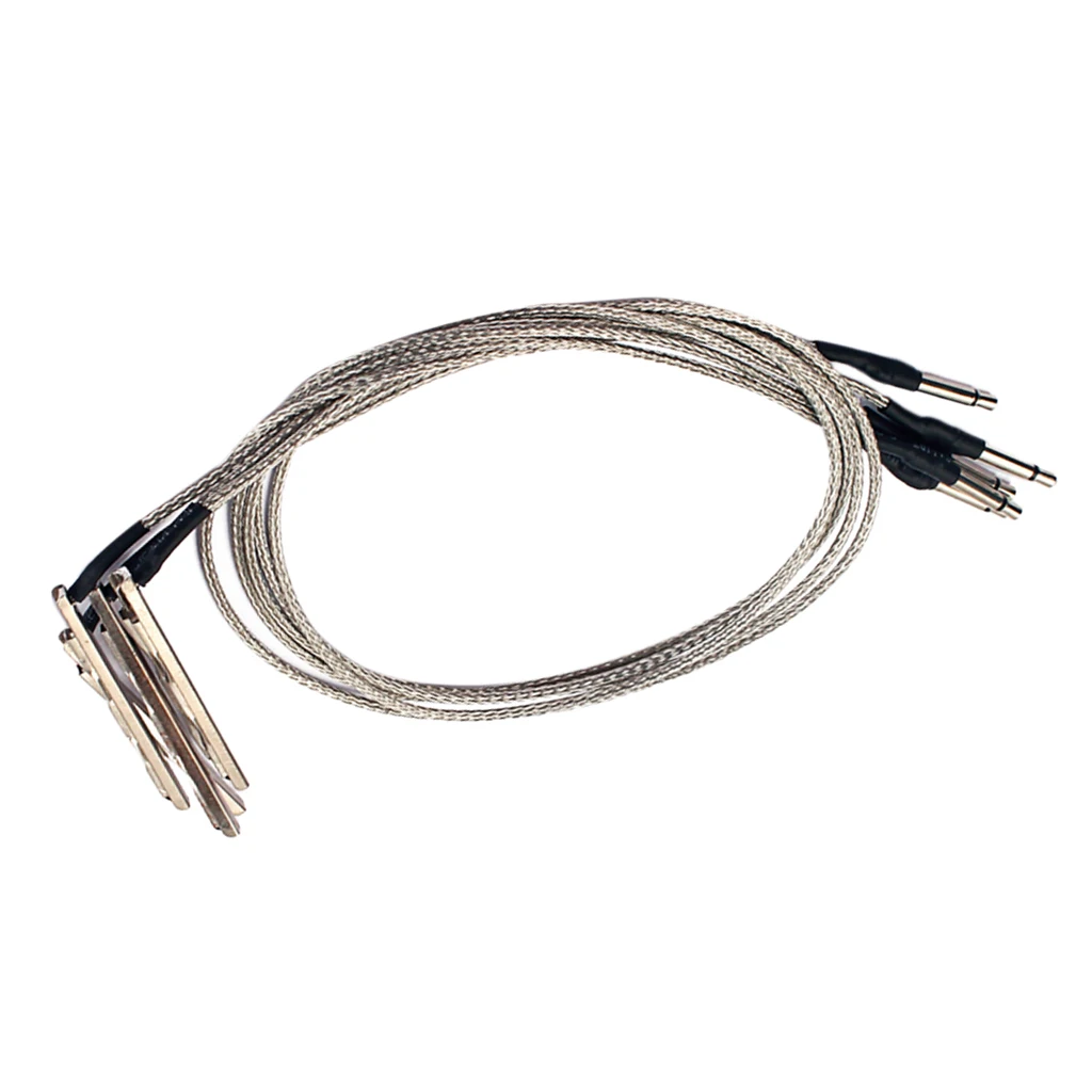 5 Pieces Pickup Piezo Cable for 3 String Cigar Box Acoustic Guitar Parts