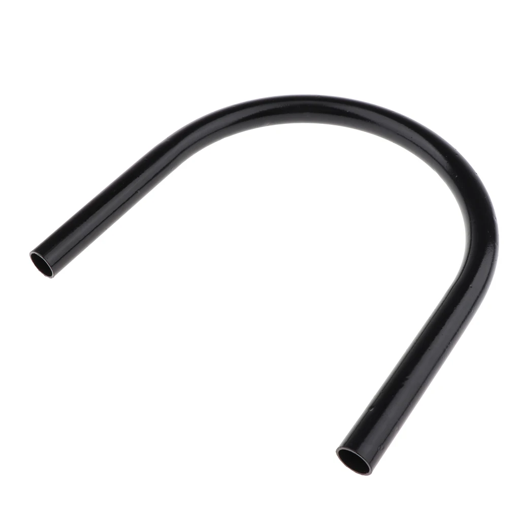 230mm Metal Rear Seat Flat Frame Hoop Safety Grab Bar Hand Rail for Motorcycle Universal, Black