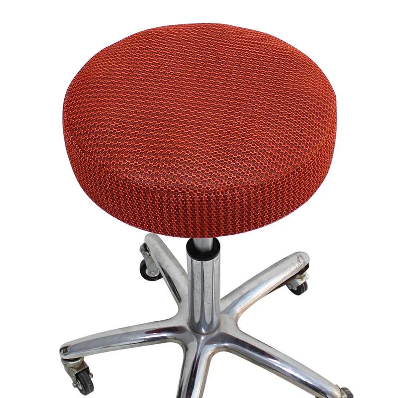 

2019 Hot Sale Chair Cover Plush Round Chair Cover Solid Color Stretch Elastic Slipcover Bar Stool Cover for Home Hotel Office
