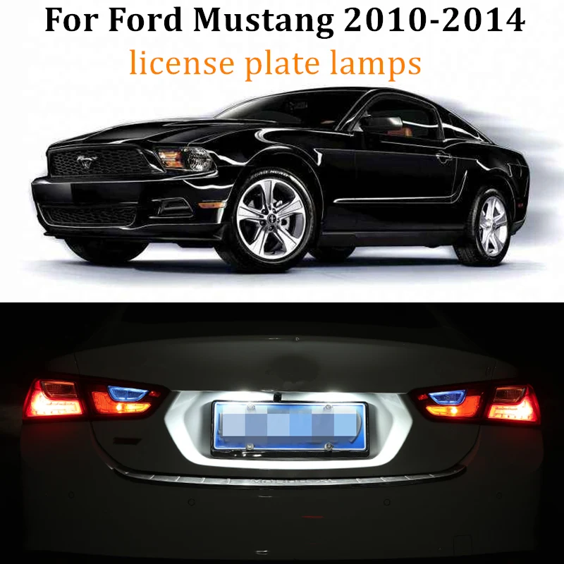 2 шт. светодиодный номерной знак лампы для Ford Mustang 2010-2014 ошибок автомобиля лампа