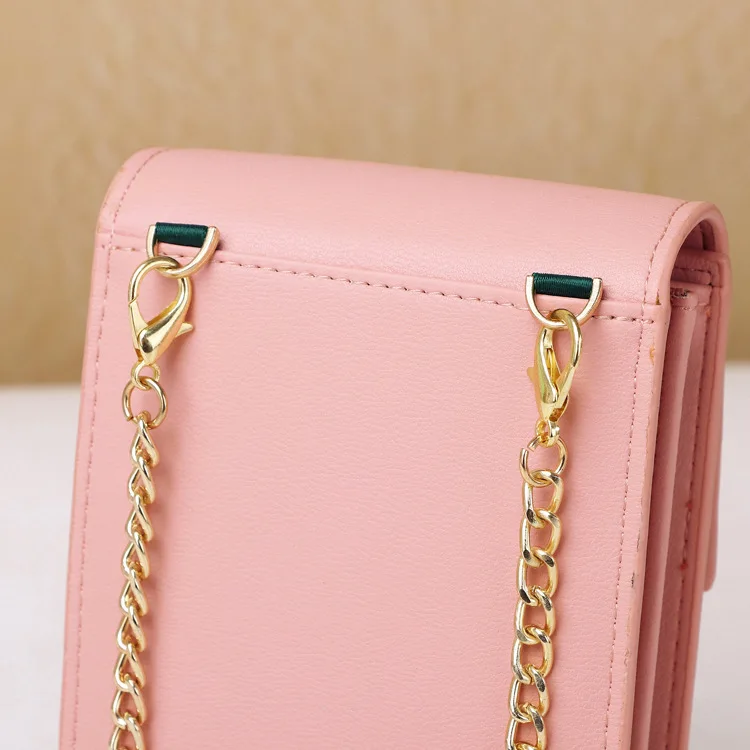 

Asian American 2019 New Style One-Shoulder Oblique Phone Bag Korean-style Simple Cool Multi-functional Women's Wallet