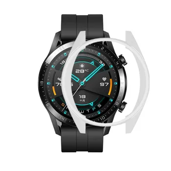 

Smart Watch Case for Huawei-Watch GT2 TPU Thin Soft Protector Bumper Watch Frame Case Cover for Huawei-Watch GT2 46mm#Y