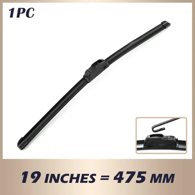 Universal U-type Car Wiper Blades Soft Rubber Windscreen Wipers Auto Windshield 14" 16" 18" 19" 20" 21" 22" 24" 26" Fit Hook Arm best windshield wipers Windshield Wipers